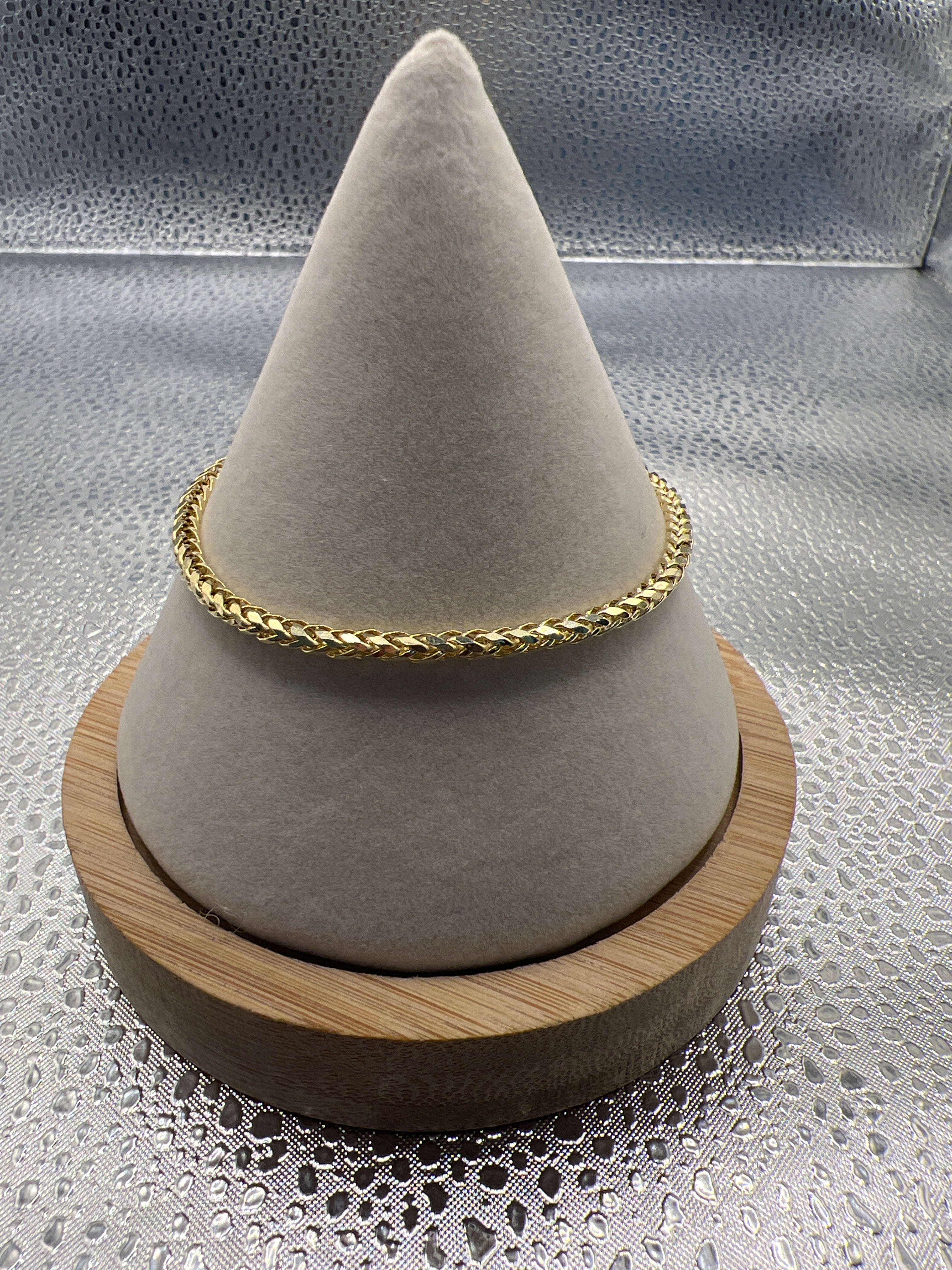 10k Yellow Gold Braided Bracelet “7” 3mm