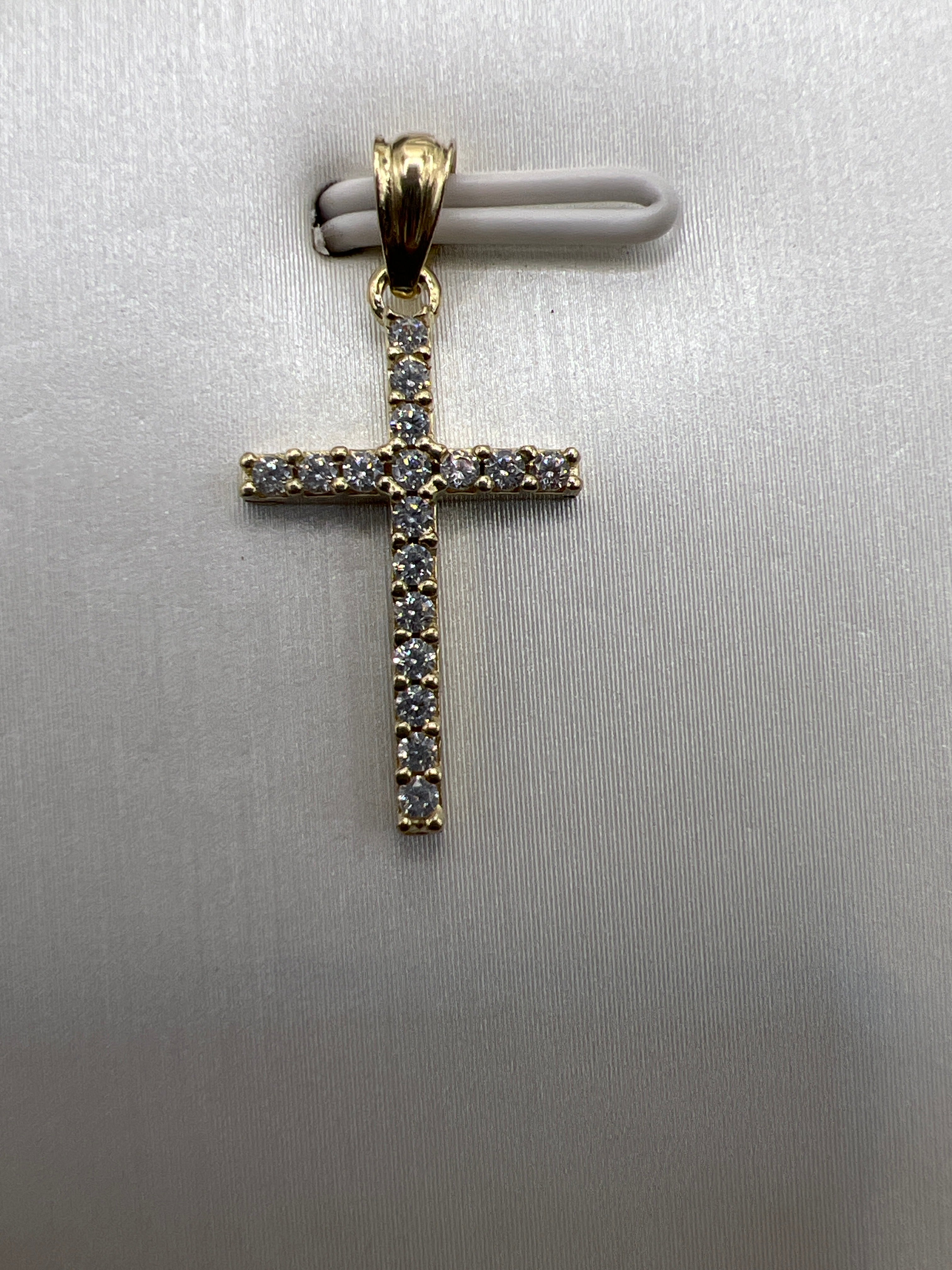 10k yellow gold cross pendant