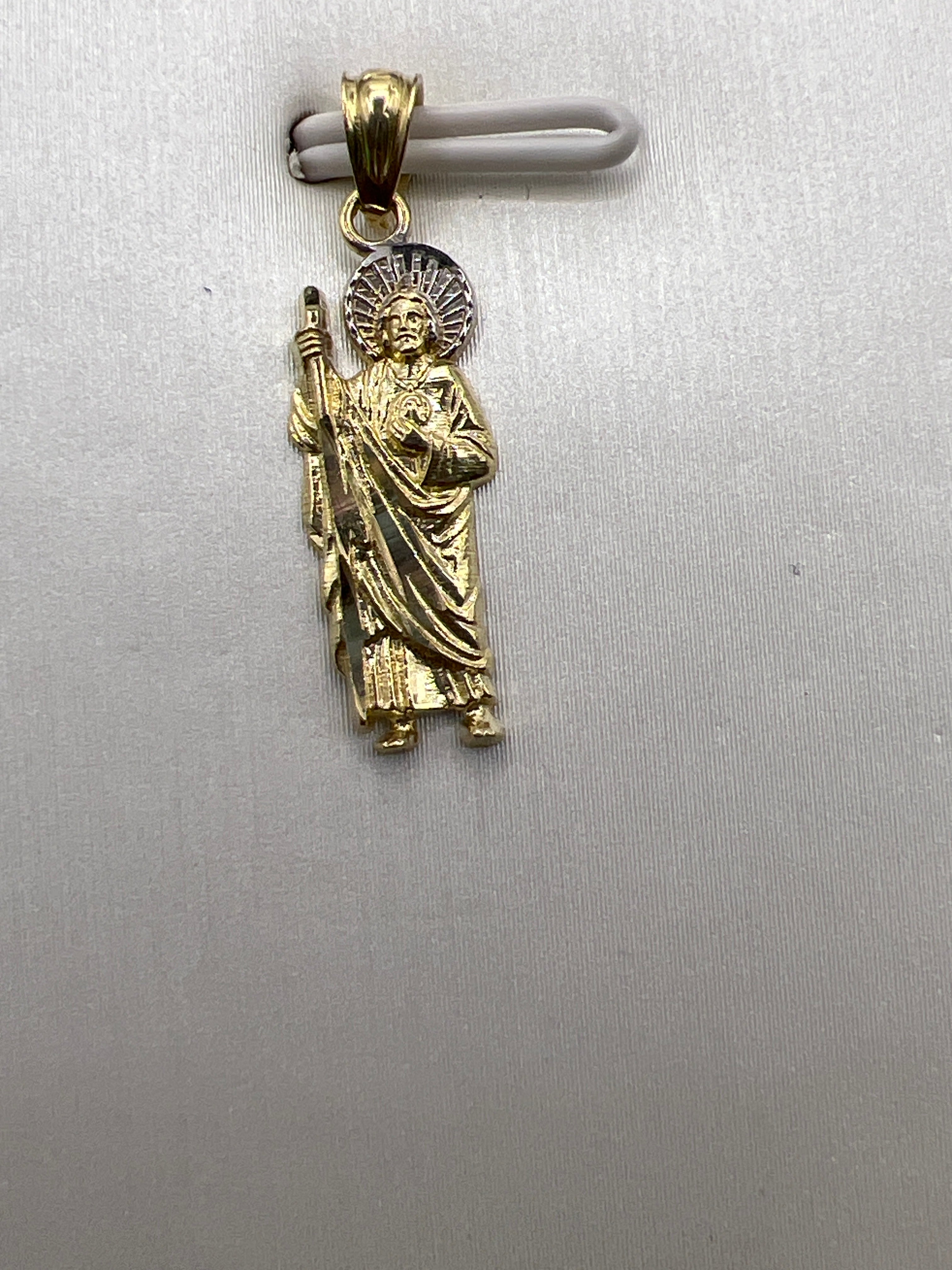 10k yellow gold St. Jude pendant