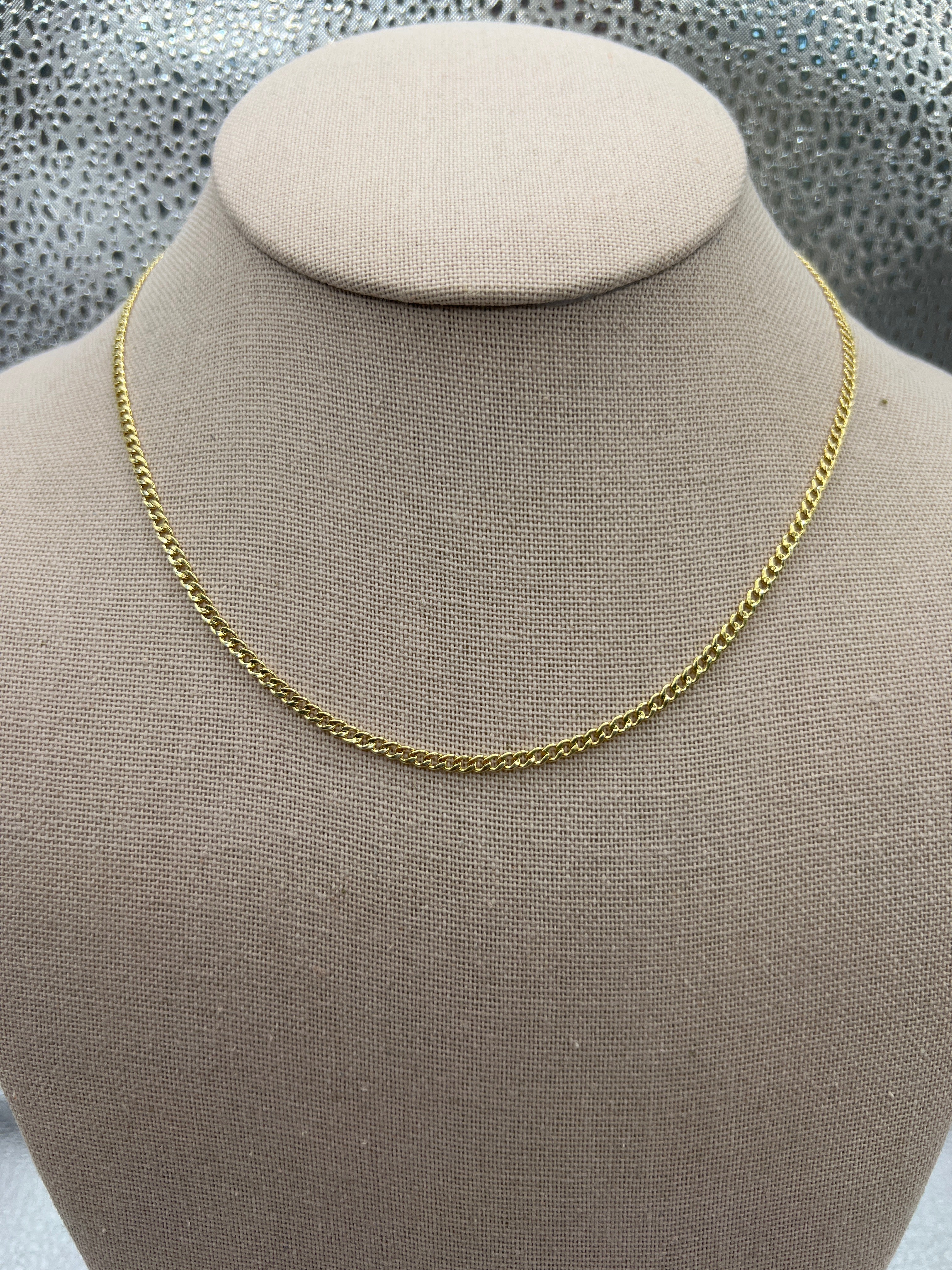10k yellow gold Cuban chain “16” 2.5mm