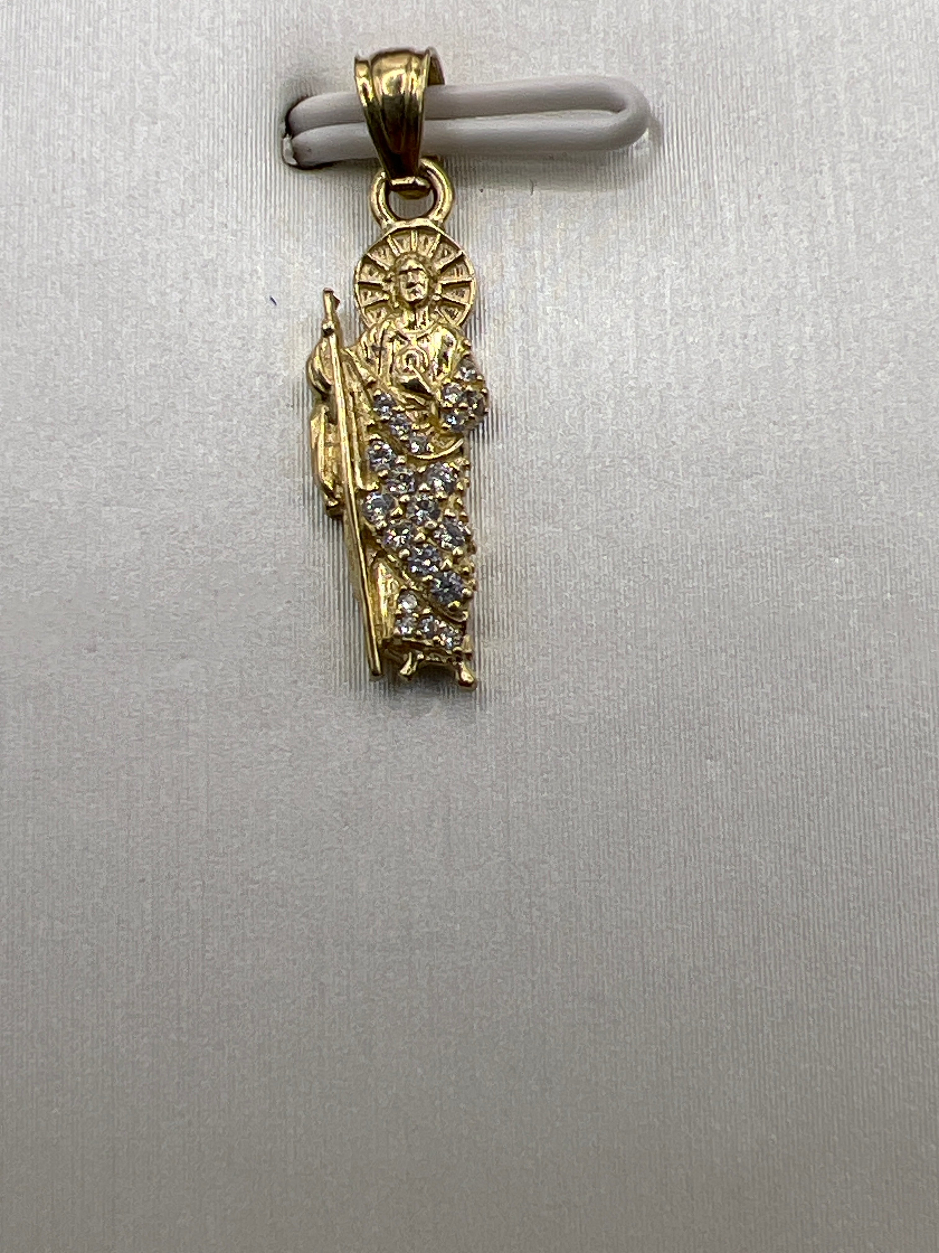 10k yellow gold St. Jude pendant