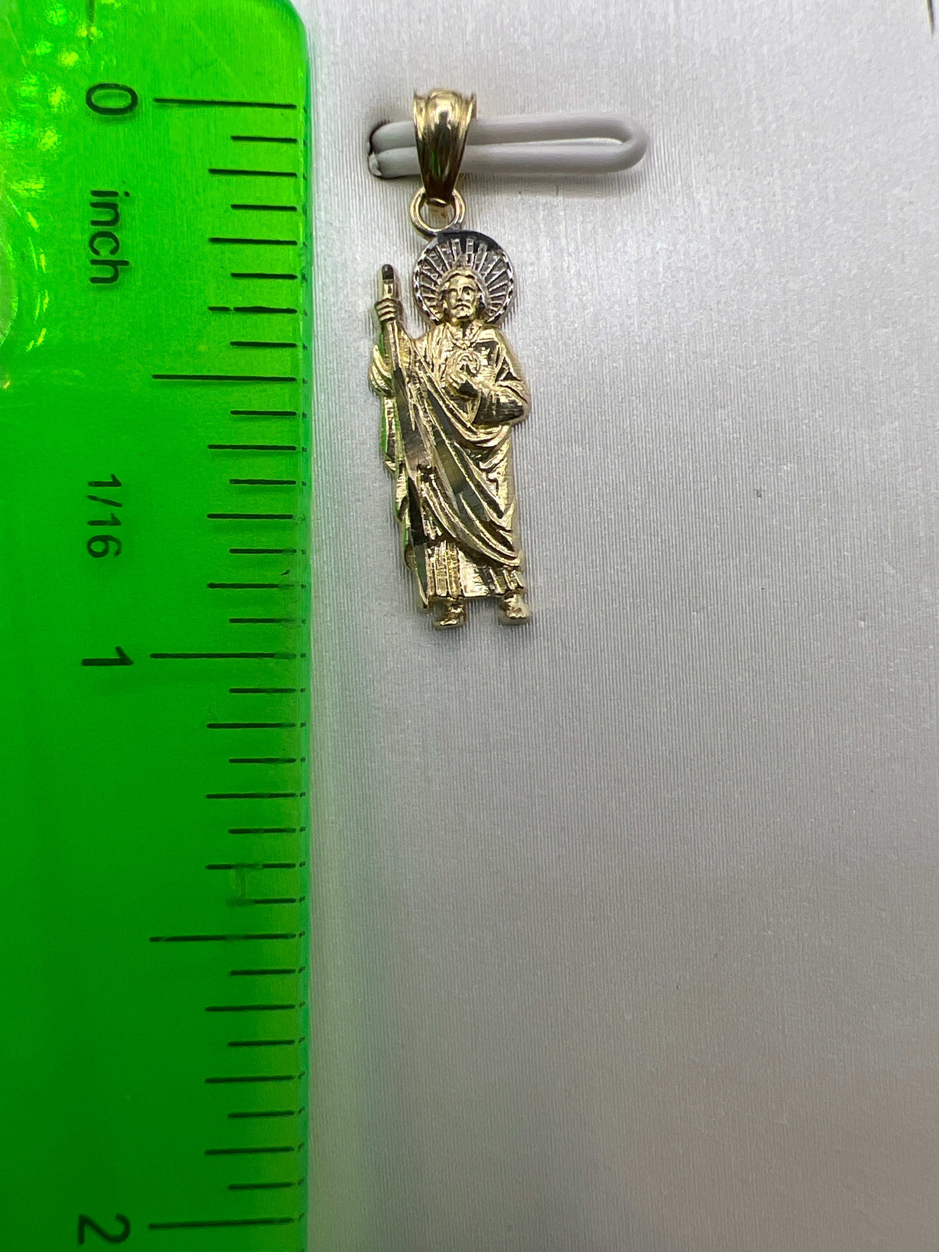 10k yellow gold St. Jude pendant
