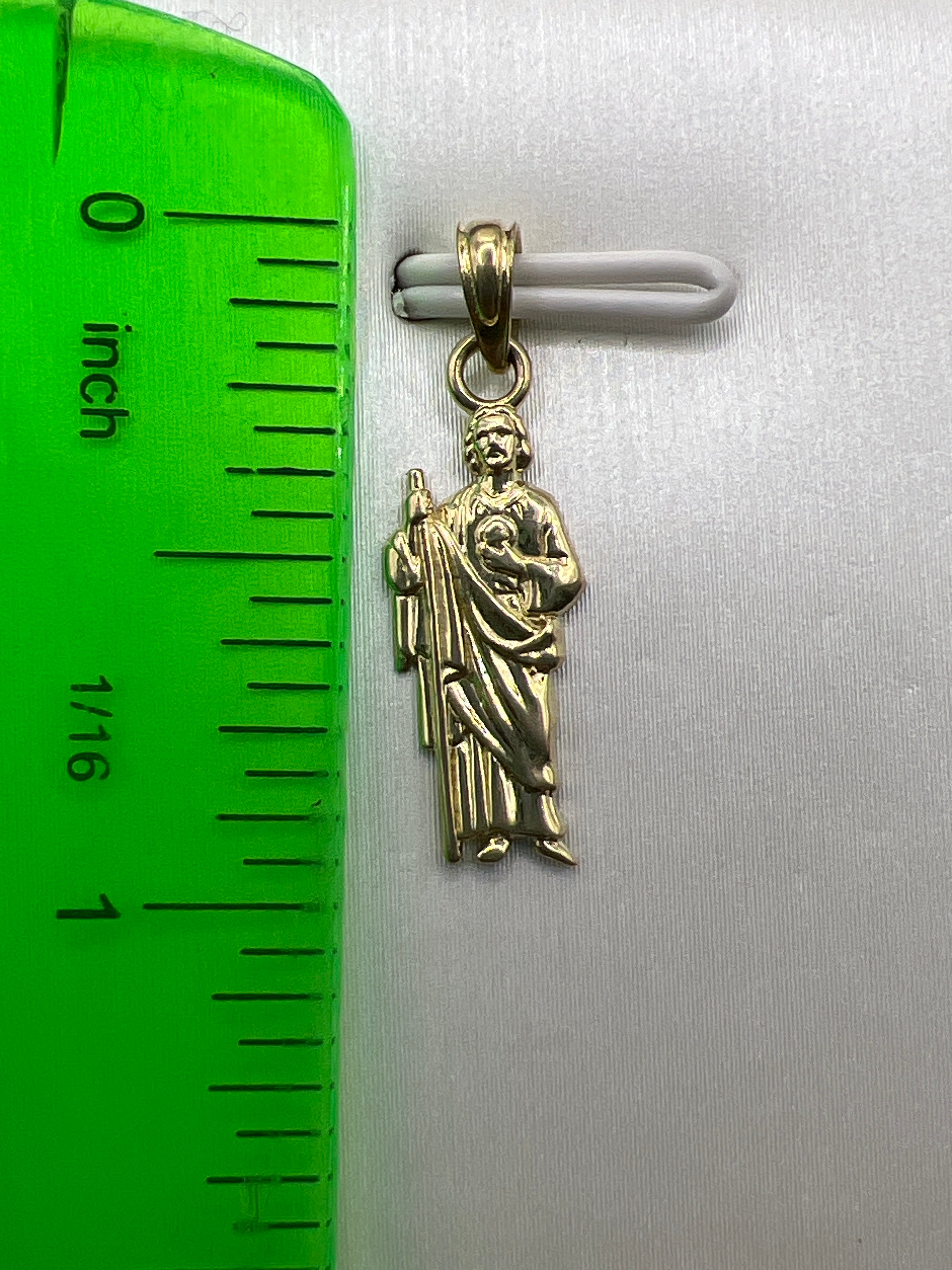 10k yellow gold St. Jude pendant